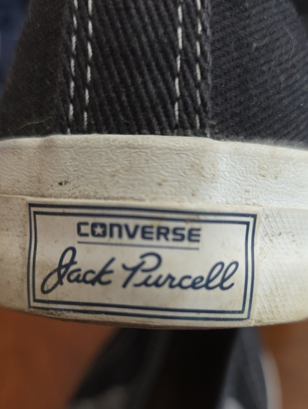 Converse Jack Purcell Knit Low-Top Sneakers in Black + Gray Size 11 - Picture 5 of 7
